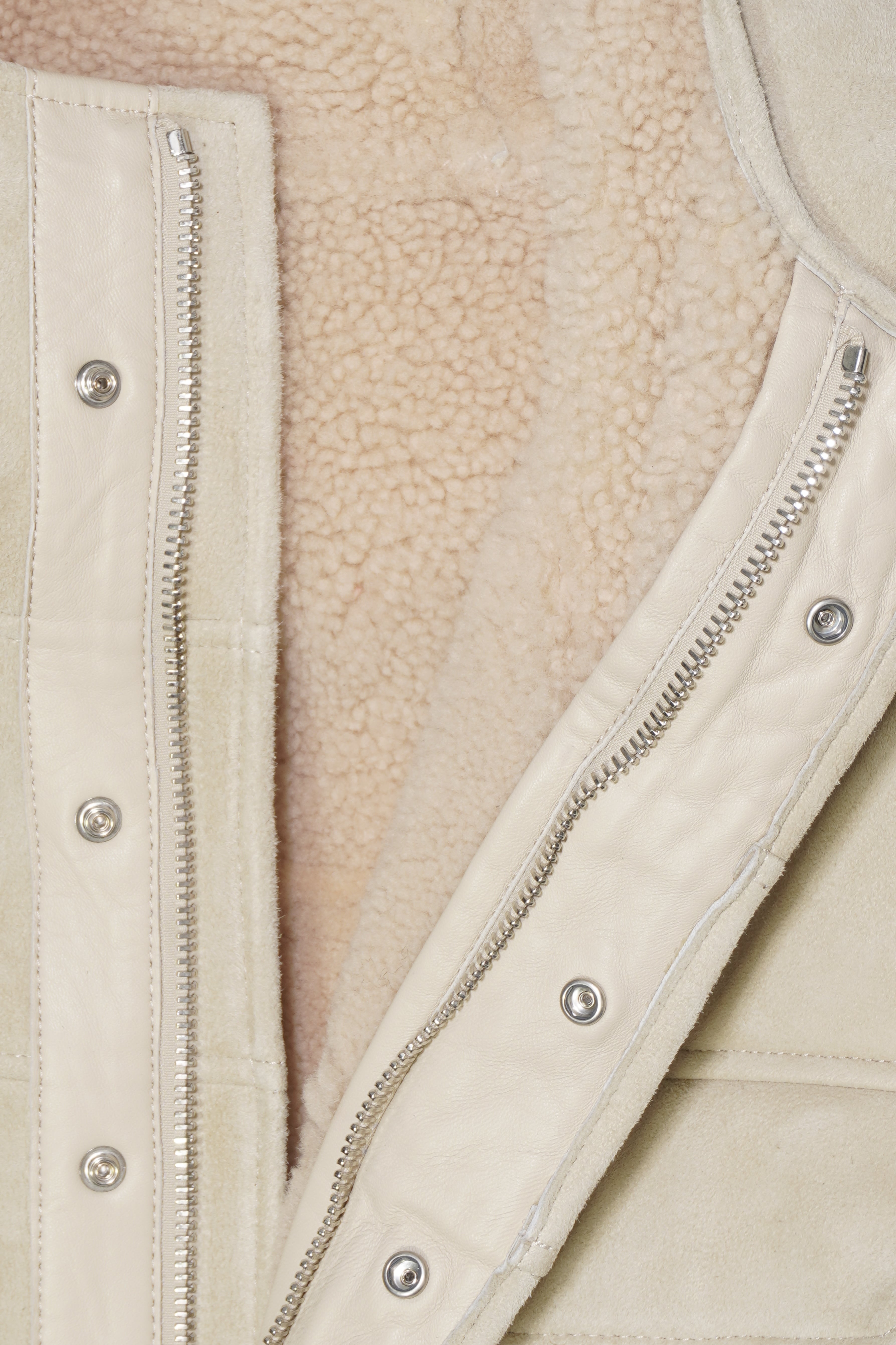 Dondup Shearling Coat Light Sand