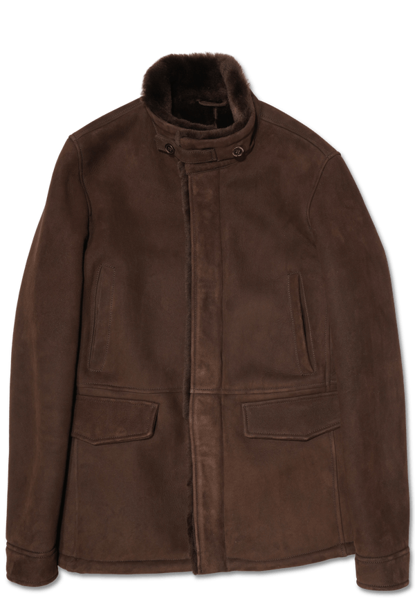 Zonda Shearling Field Jacket Brown