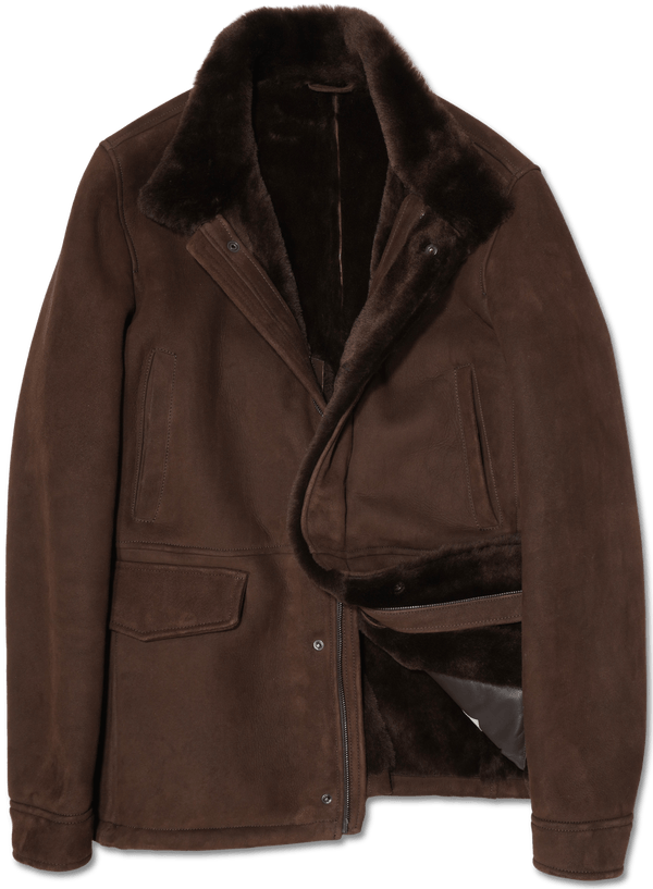 Zonda Shearling Field Jacket Brown