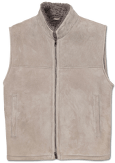Zonda Shearling Vest Warm Grey