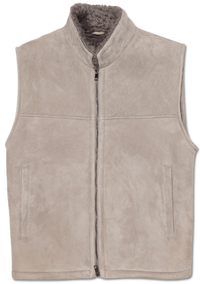 Zonda Shearling Vest Warm Grey