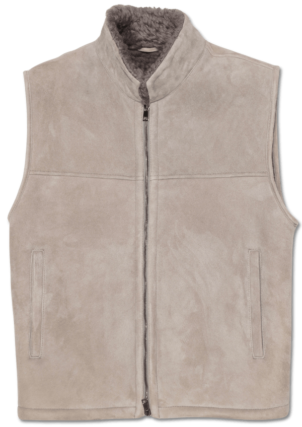 Zonda Shearling Vest Warm Grey