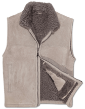 Zonda Shearling Vest Warm Grey