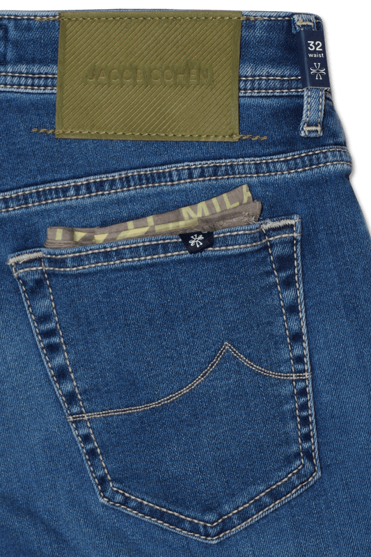 Jacob Cohen Bard Medium Blue Stretch Denim