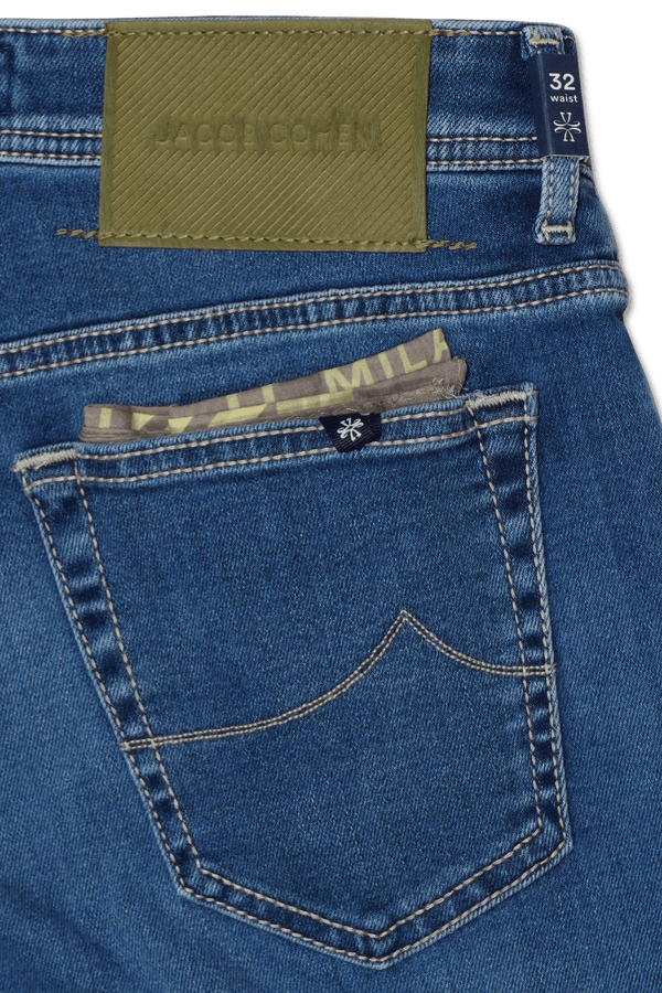 Jacob Cohen Bard Medium Blue Stretch Denim