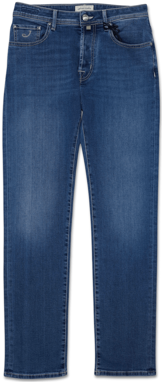 Jacob Cohen Bard Medium Blue Stretch Denim