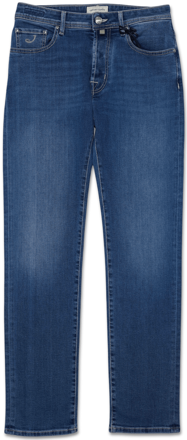 Jacob Cohen Bard Medium Blue Stretch Denim