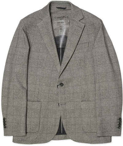 Circolo Jacket Jersey Check Grey