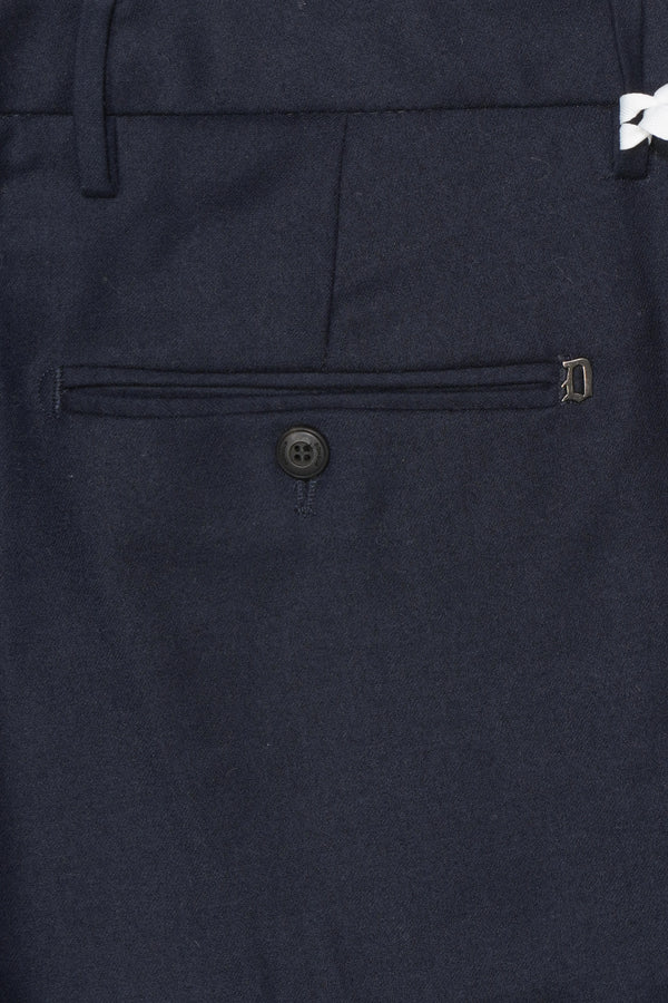 Dondup Ral Flannel Stretch Navy