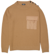 Dondup Pullover Neck Closure Camel