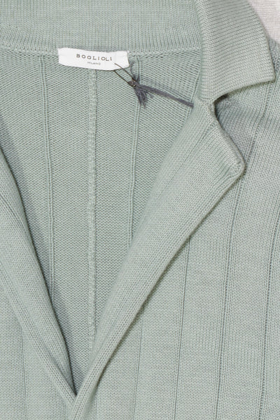 Boglioli Pure Cotton Cardigan Light Green