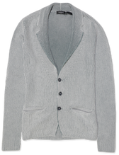 Arovescio Pure Cotton Cardigan Light Grey