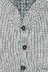 Arovescio Pure Cotton Cardigan Light Grey