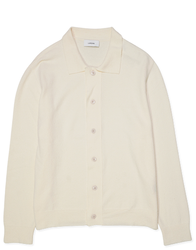 Lardini Knit Shirt Boucle Ecru