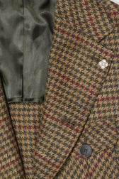 Studio 73 Safari Jacket Houndstooth Green
