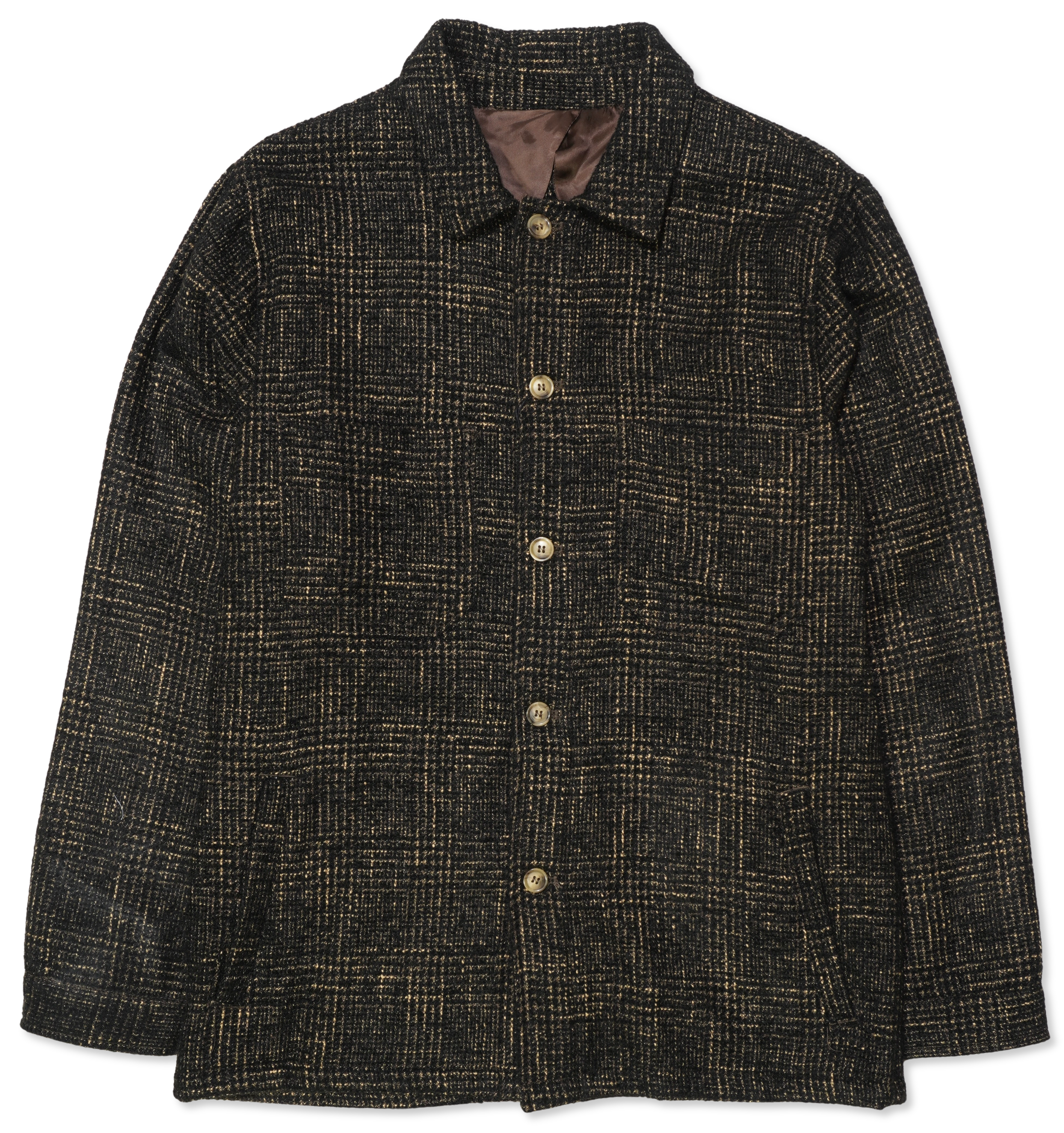 Sand Overshirt Check Black