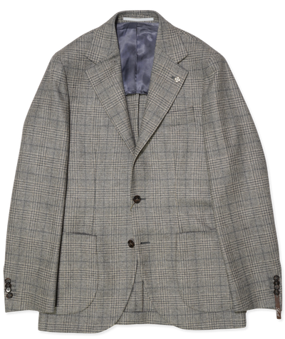 Studio 73 Wool Jacket Check Warm Grey