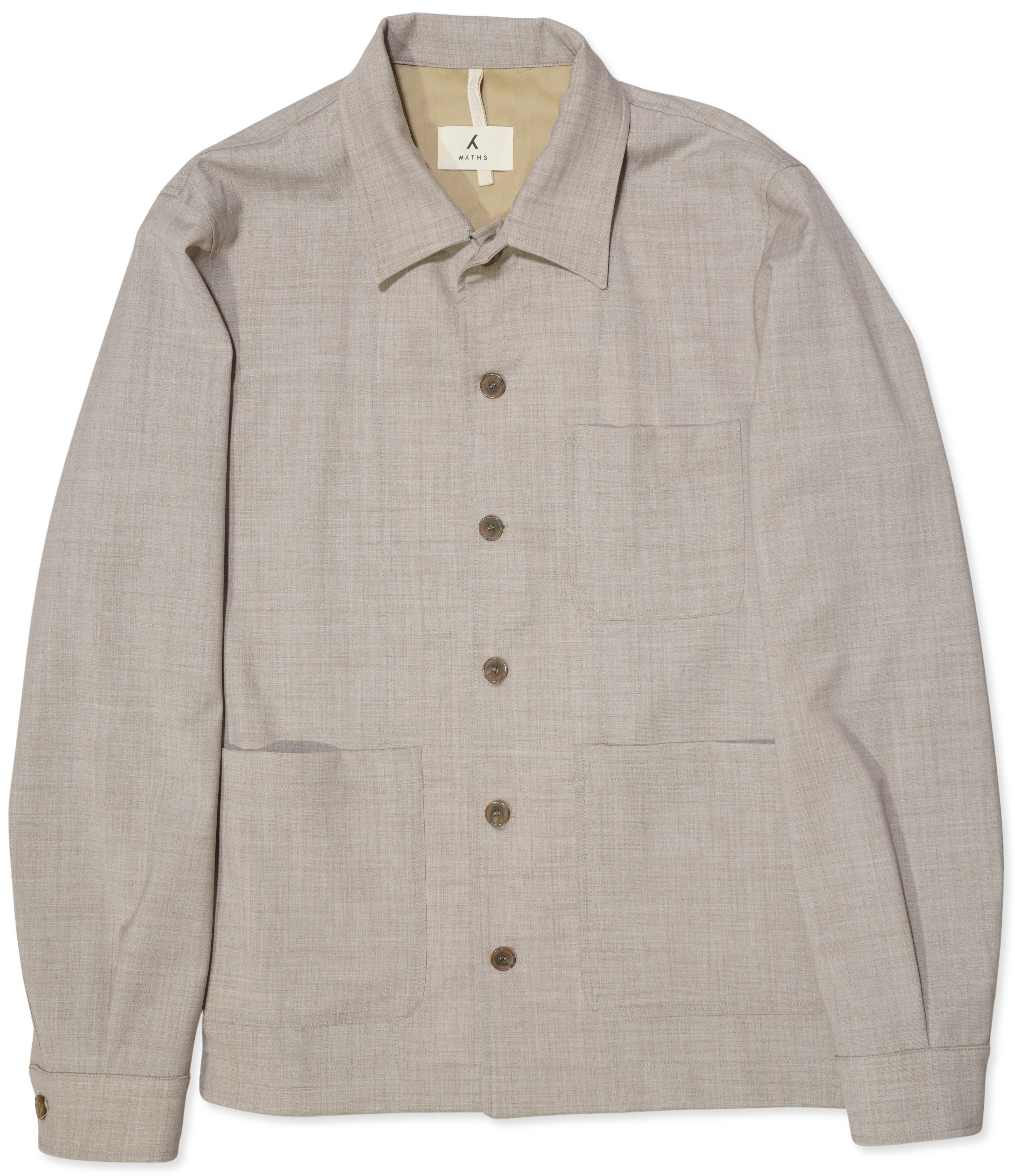 Myths Overshirt Technical Wool Beige