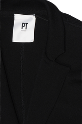 PT Torino Double Breasted Knit Blazer Black