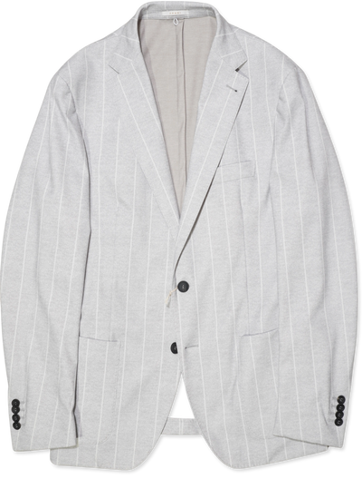 Fradi Technical Jacket Striped Light Grey