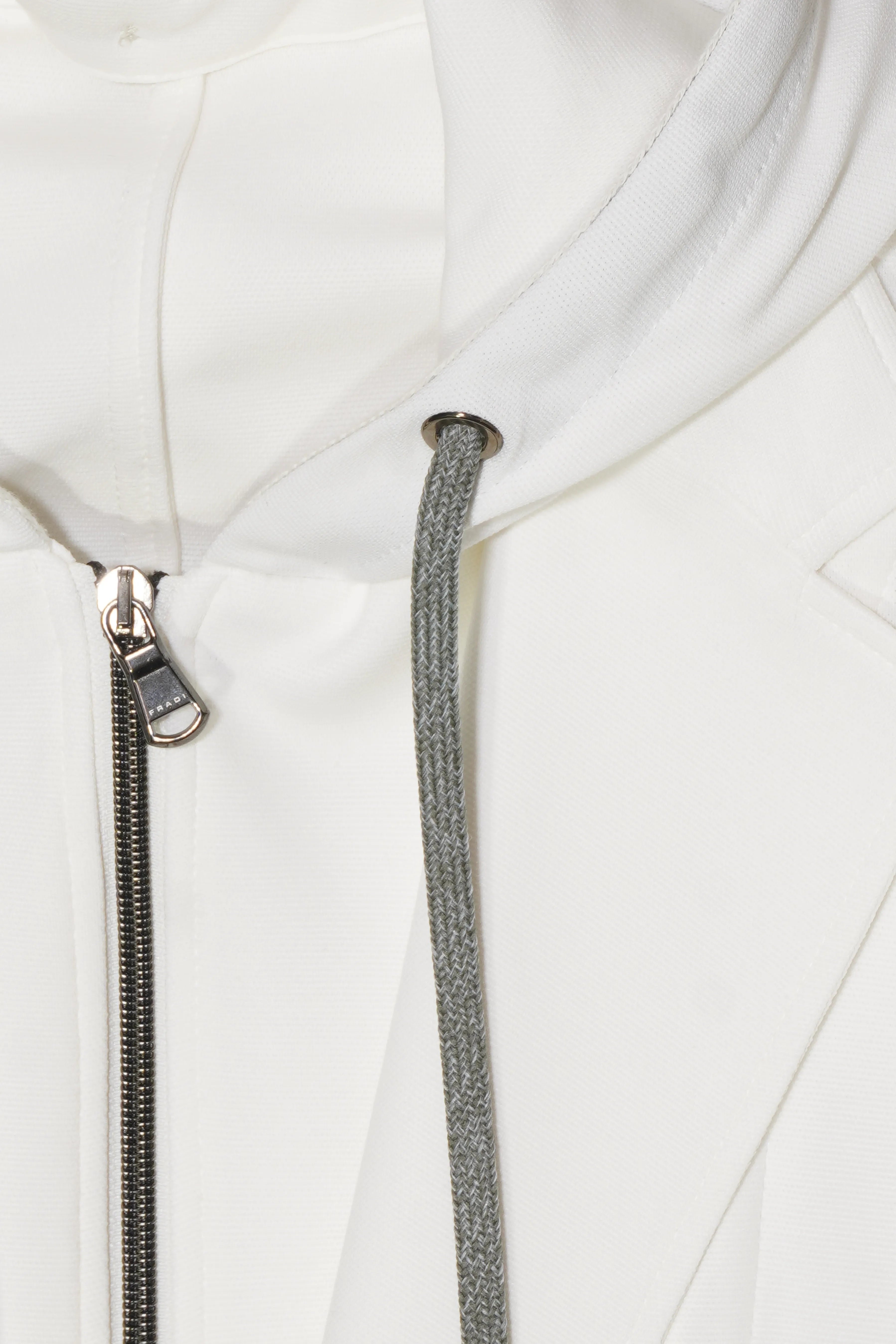 Fradi Hood Jacket Cotton Jersey White