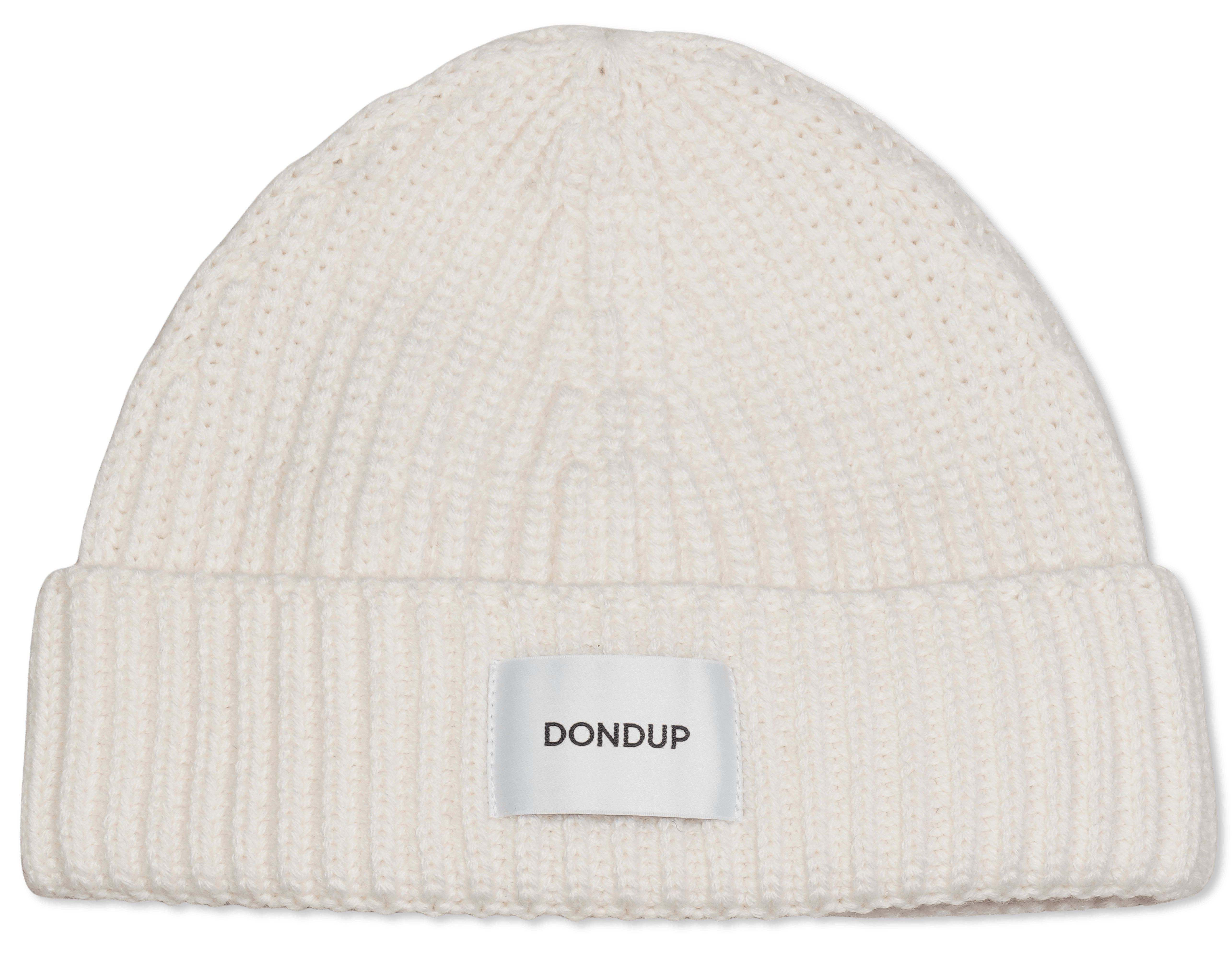 Dondup Rib Knit Beanie Off White