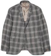 Morris Wool Jacket Check Grey