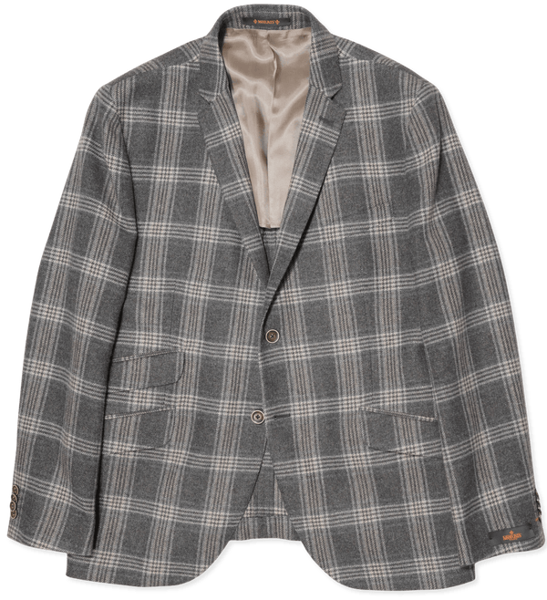 Morris Wool Jacket Check Grey