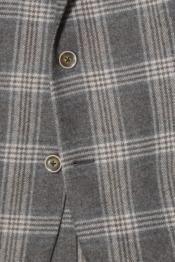 Morris Wool Jacket Check Grey