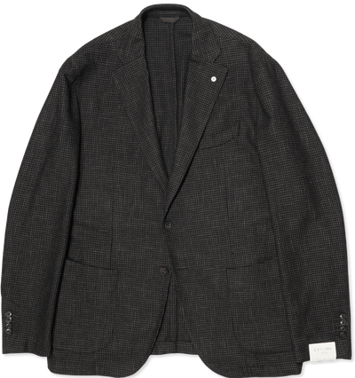 LBM Houndstooth Jacket Dark Brown