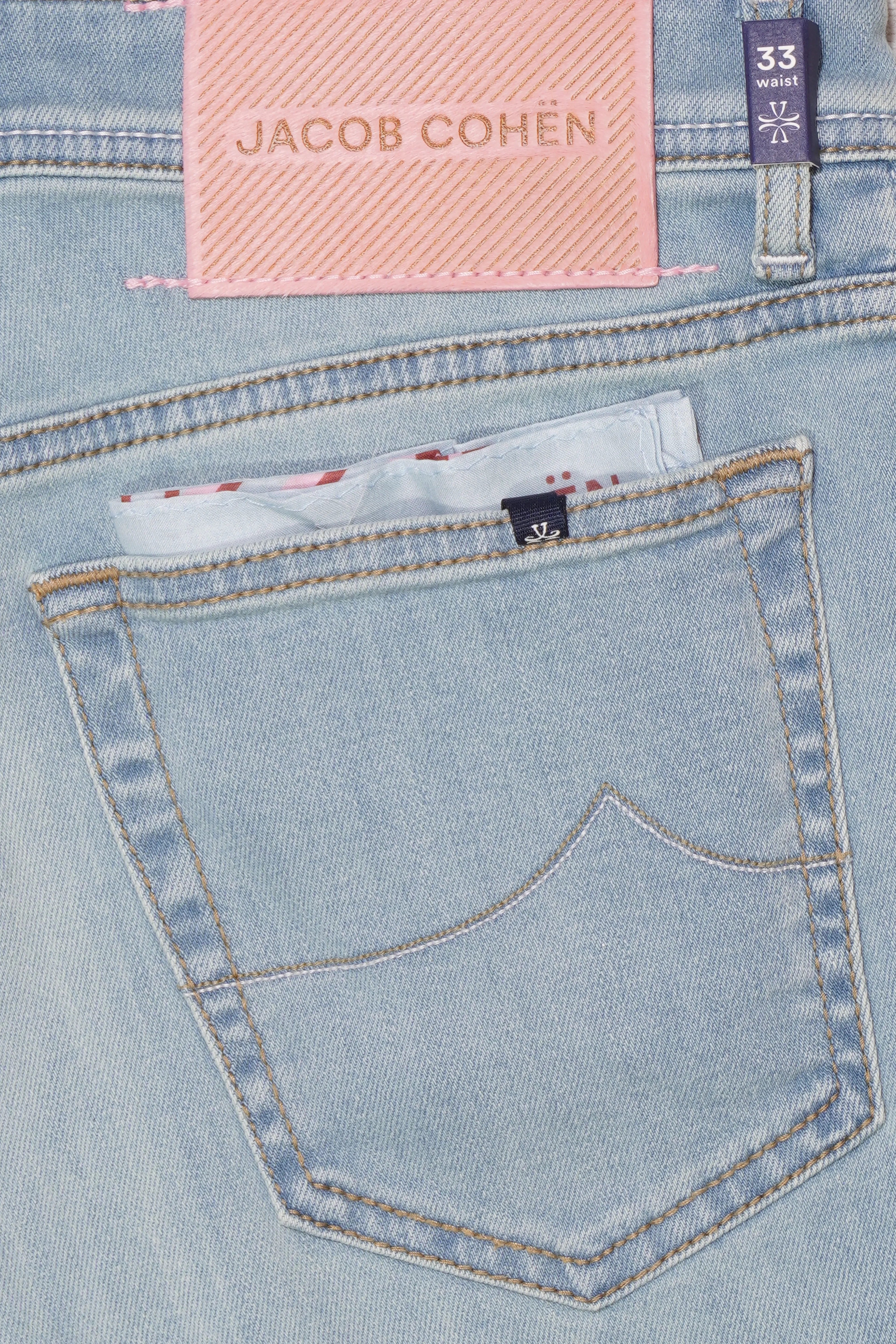 Jacob Cohen Bard Light Blue Stretch Denim