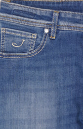 Jacob Cohen Bard Medium Blue Stretch Denim