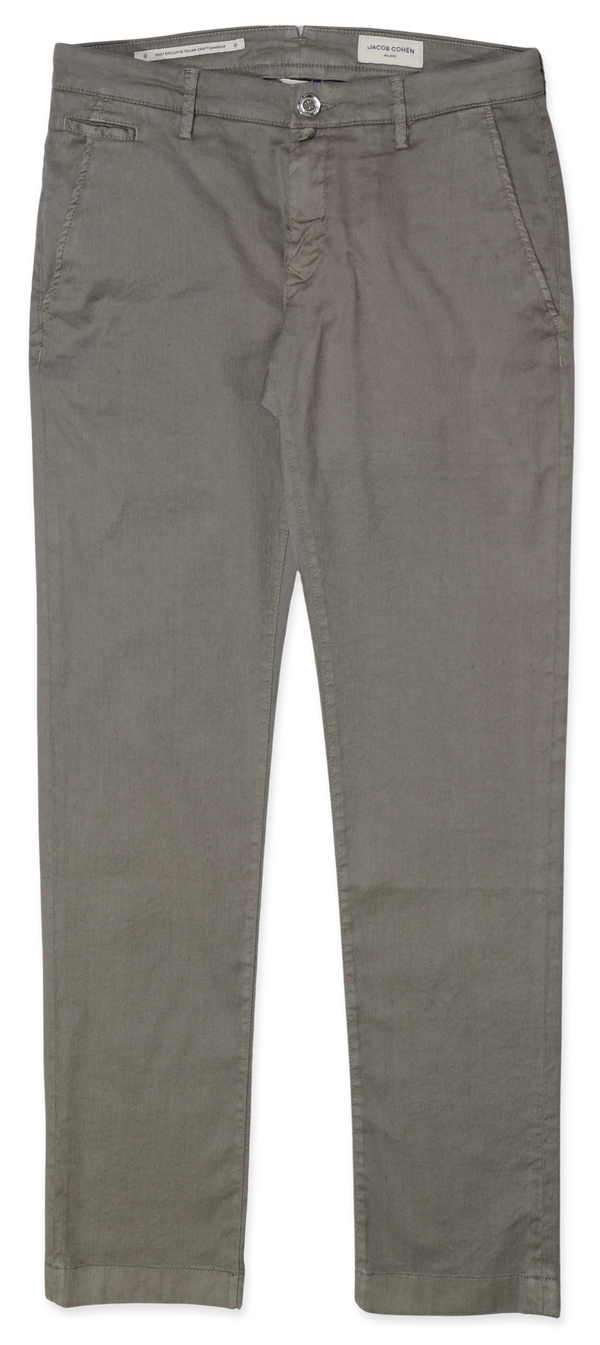 Jacob Cohen Bobby Almond Linen Stretch Trousers