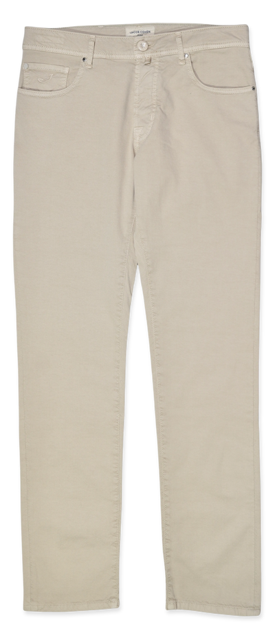 Jacob Cohen Bard Cotton Stretch Trousers Light Beige