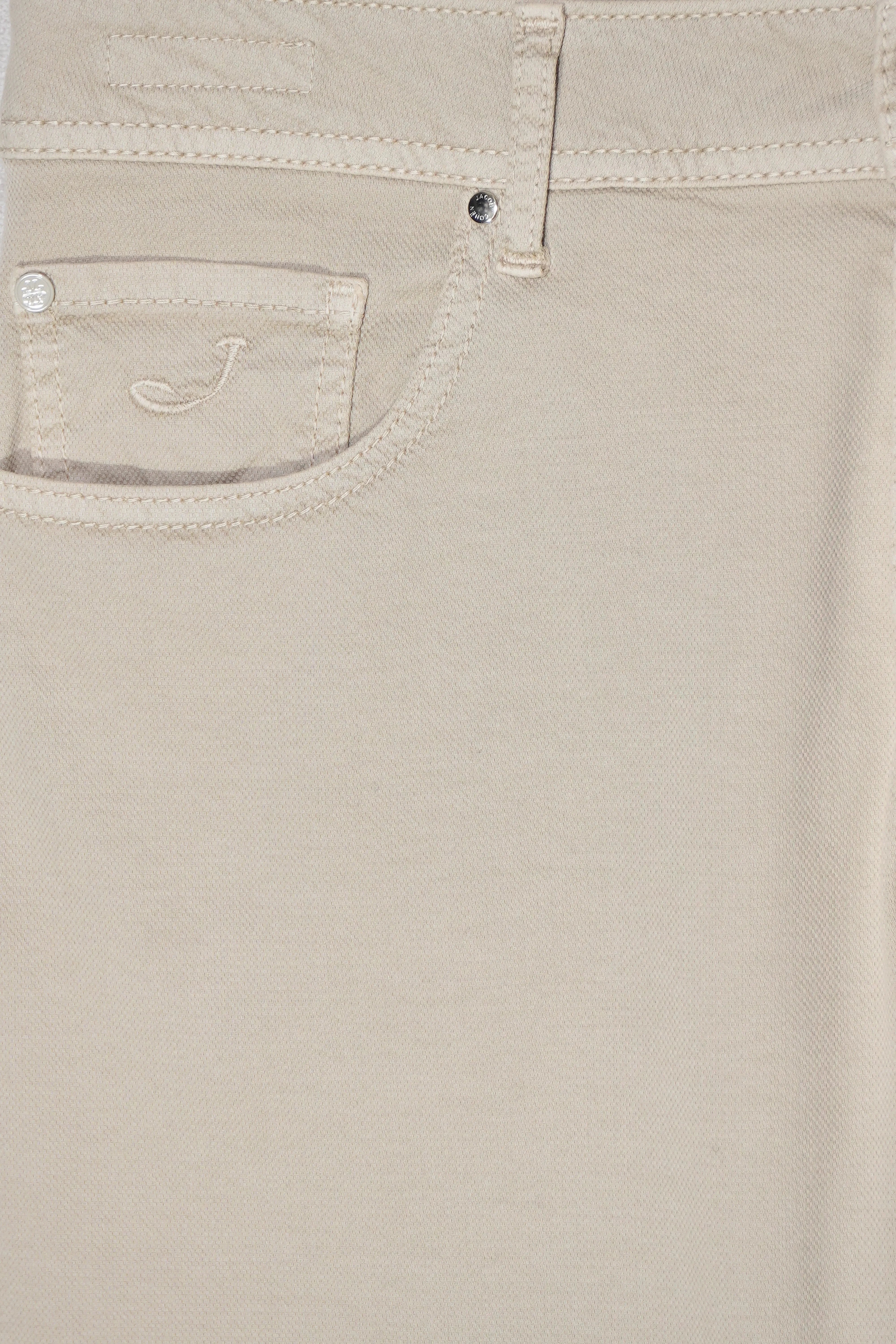 Jacob Cohen Bard Cotton Stretch Trousers Light Beige