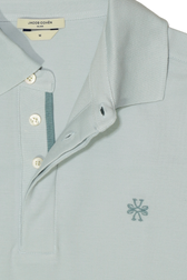 Jacob Cohen Light Blue Cotton Polo Shirt