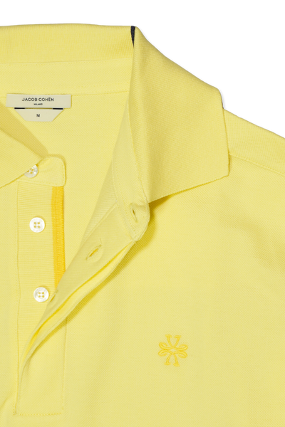 Jacob Cohen Yellow Cotton Polo Shirt
