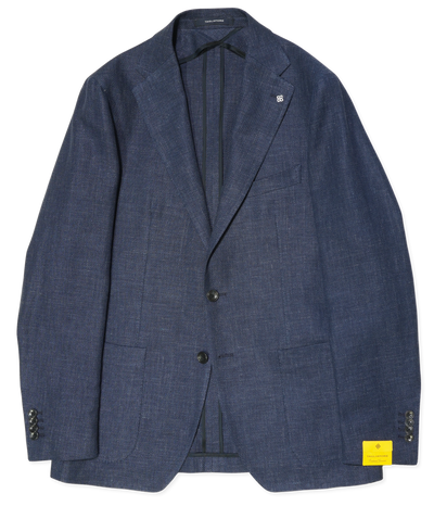 Tagliatore Jacket Linen Cotton Navy