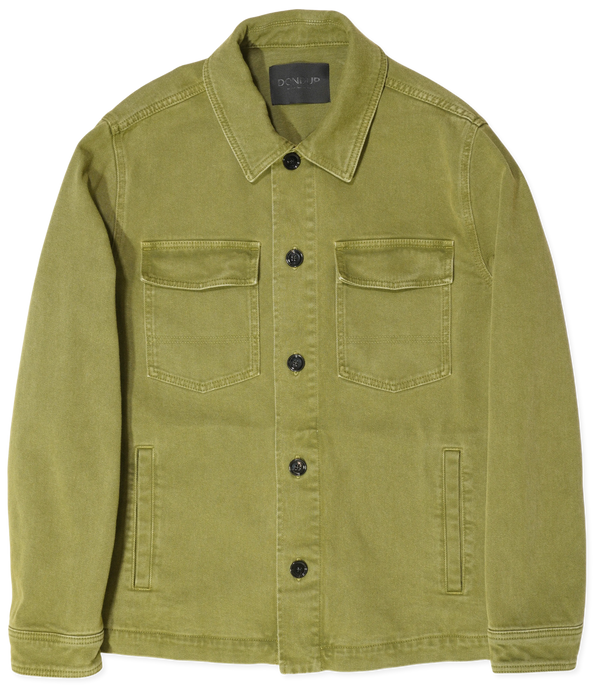 Dondup Jacket Washed Cotton Green