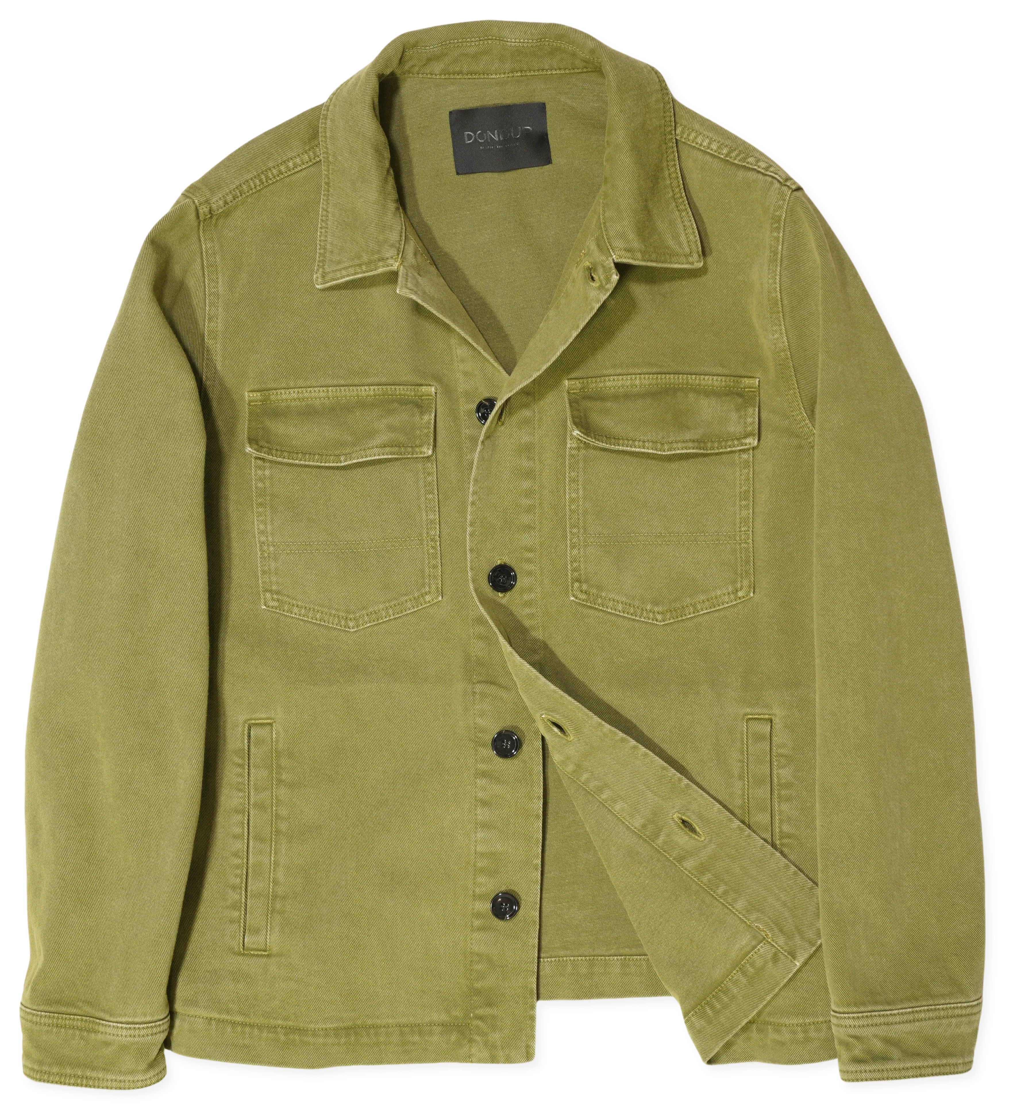 Dondup Jacket Washed Cotton Green