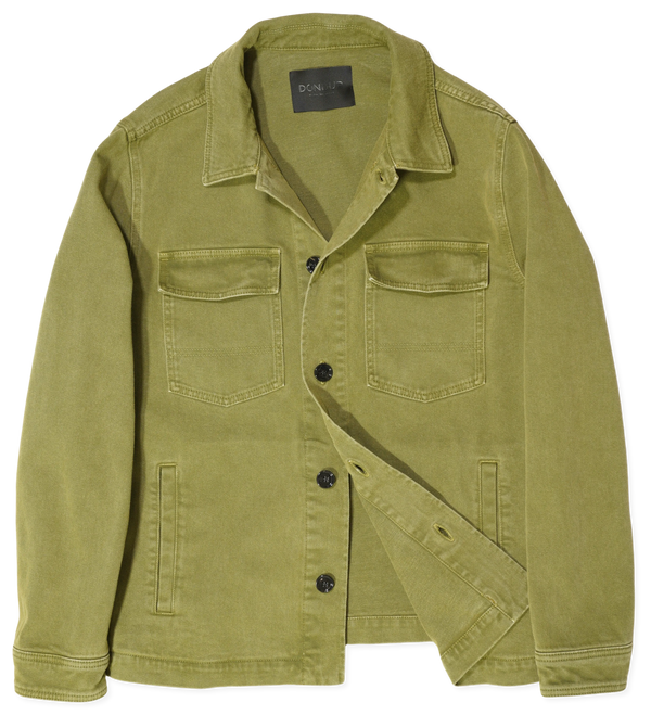 Dondup Jacket Washed Cotton Green