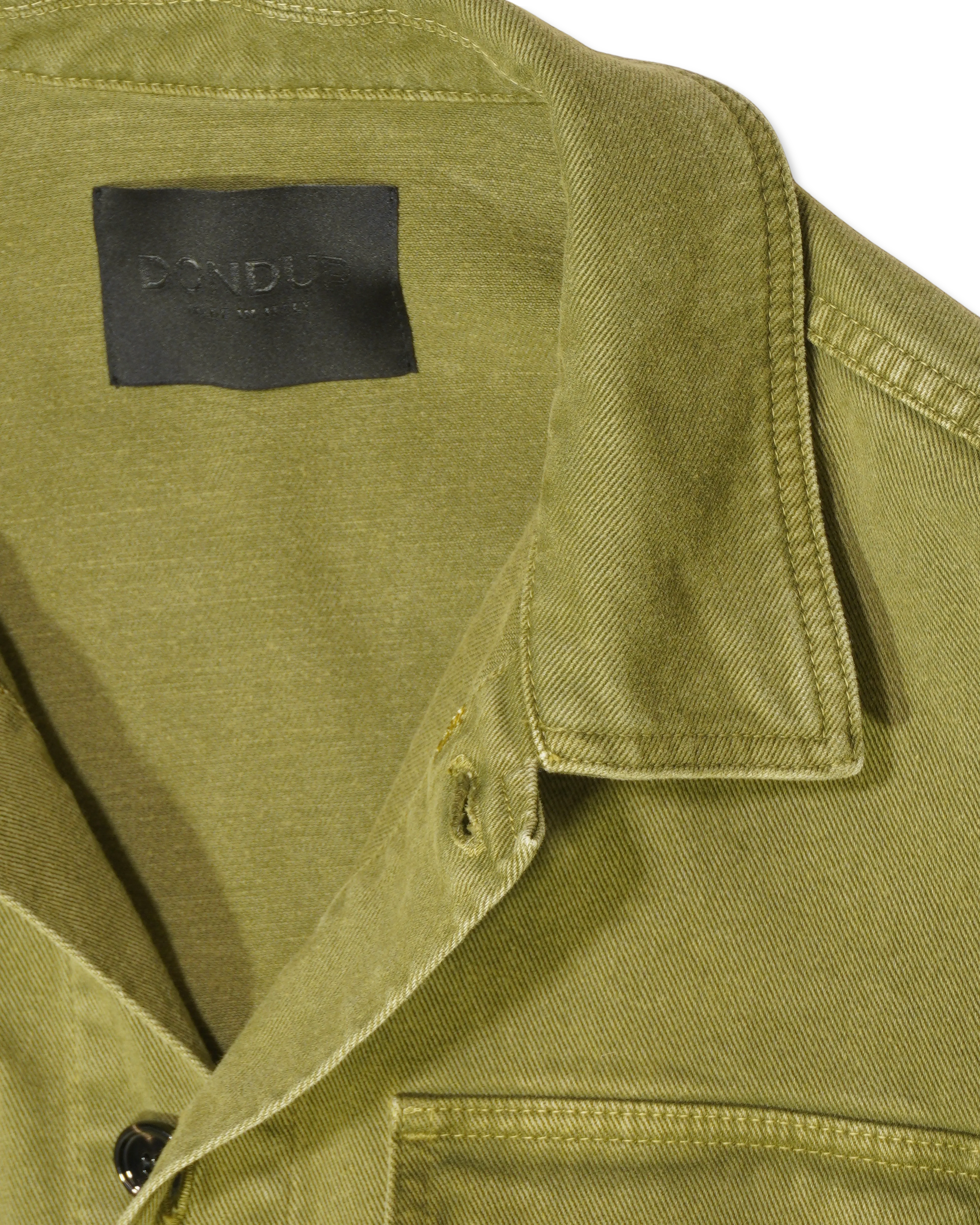 Dondup Jacket Washed Cotton Green