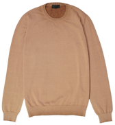 Dondup Garment Dyed Cotton Pullover Terracotta