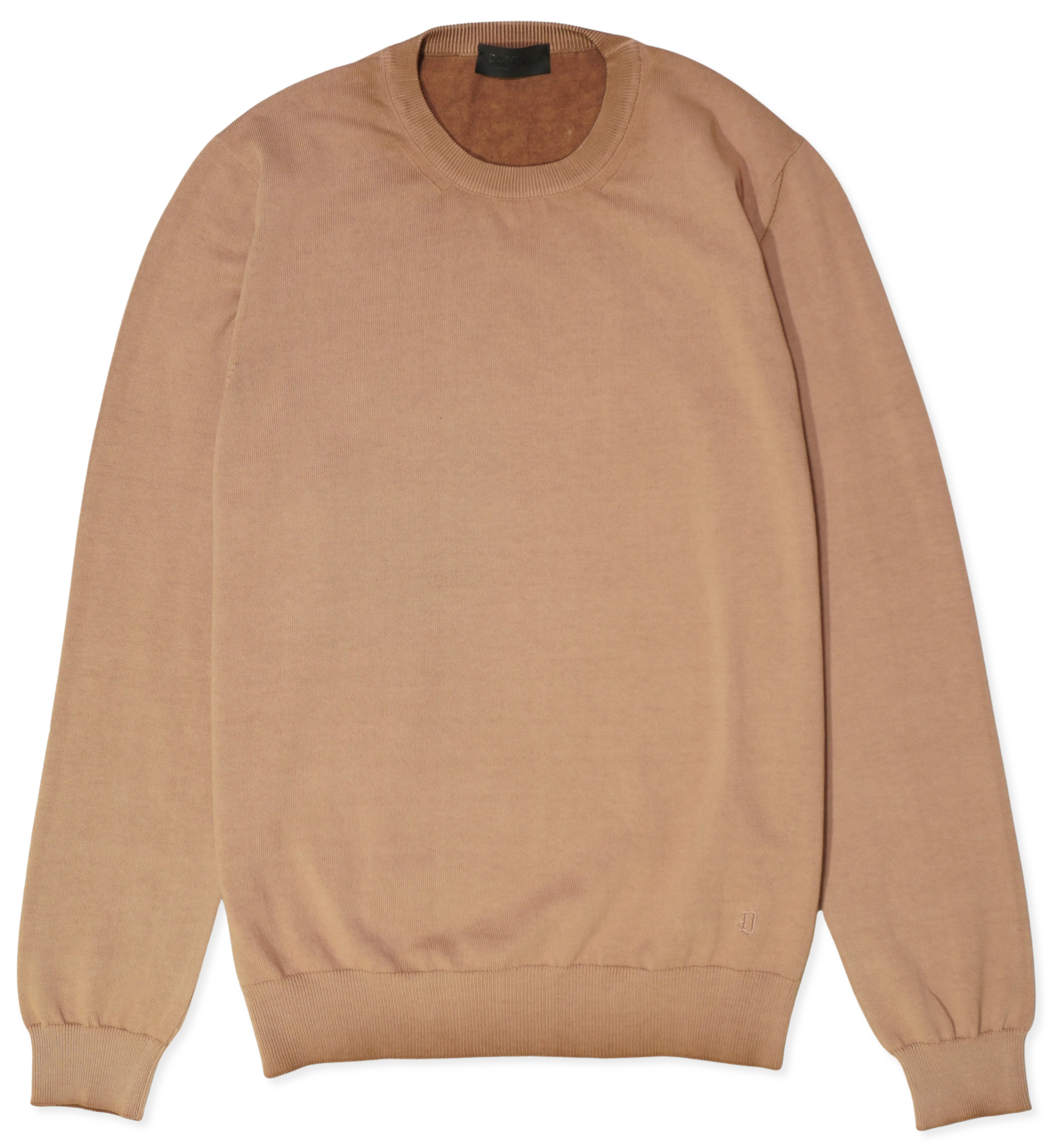 Dondup Garment Dyed Cotton Pullover Terracotta