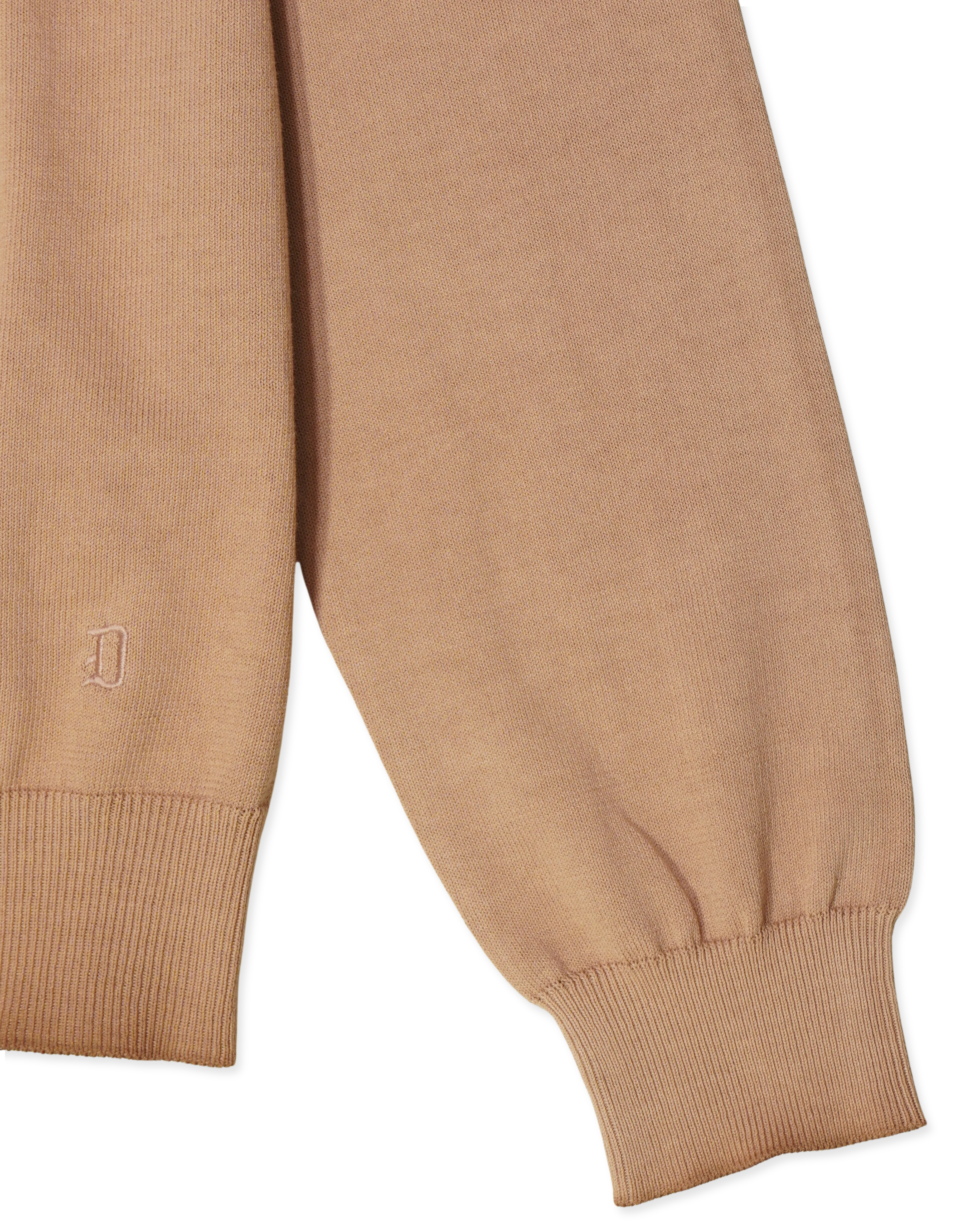Dondup Garment Dyed Cotton Pullover Terracotta