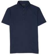 Dondup Washed Jersey Polo Shirt Navy
