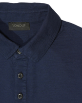 Dondup Washed Jersey Polo Shirt Navy