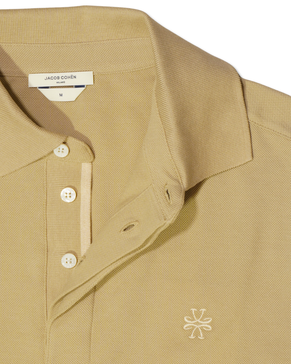 Jacob Cohen Tan Cotton Polo Shirt