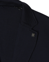 Gran Sasso Knitted Jacket Virgin Wool Navy