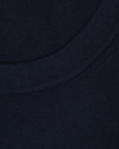 Gran Sasso Knitted Pure Cotton T-Shirt Navy